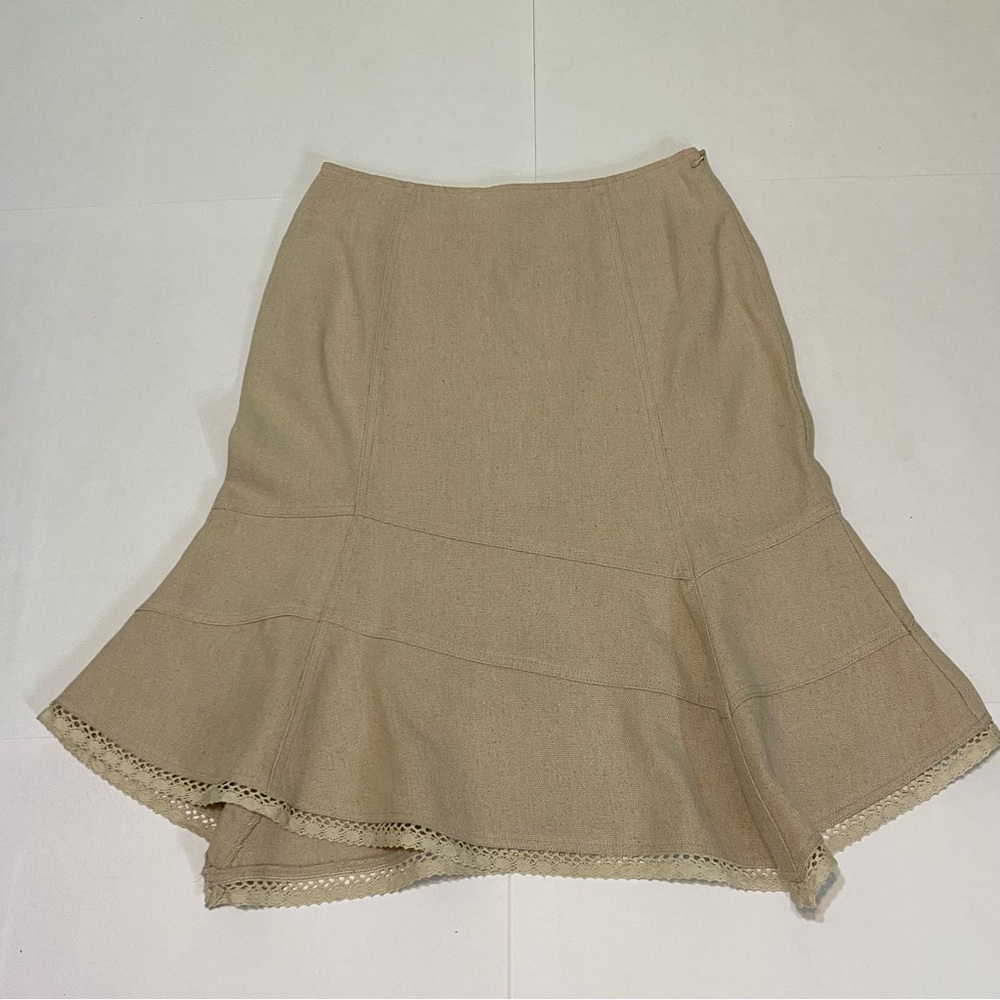 Newport News Elegant Tan Women's Skirt